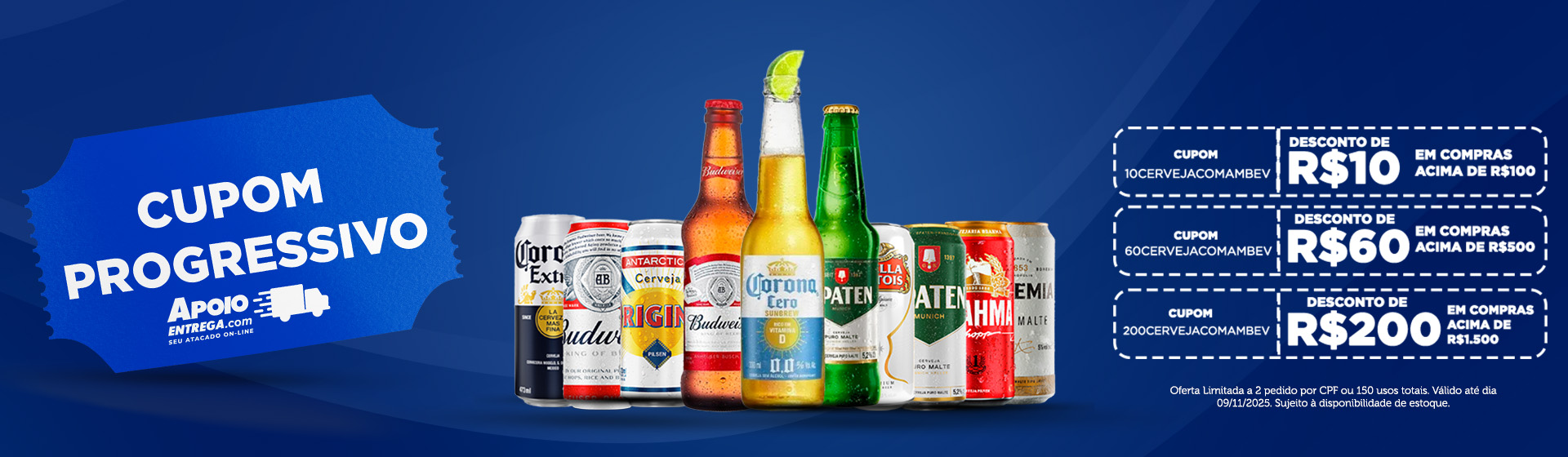 cupom progressivo 9/11